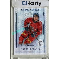 2025/26 Real Cards serie 1 #KC-02 Ondřej Beránek Karjala Cup 2025 Canvas Blue x/8