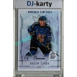 2025/26 Real Cards serie 1 #KC-24 Radim Šimek Karjala Cup 2025 Canvas Blue x/8