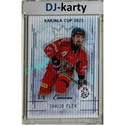 2025/26 Real Cards serie 1 #KC-05 Jakub Flek Karjala Cup 2025 Canvas Blue x/8
