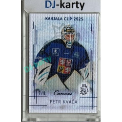 2025/26 Real Cards serie 1 #KC-17 Petr Kváča Karjala Cup 2025 Canvas Blue x/8