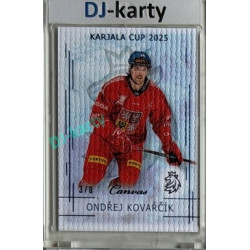 2025/26 Real Cards serie 1 #KC-13 Ondřej Kovařčík Karjala Cup 2025 Canvas Blue x/8