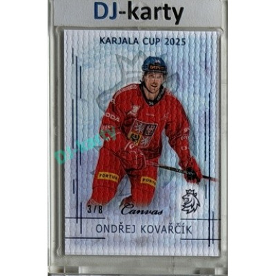 2025/26 Real Cards serie 1 #KC-13 Ondřej Kovařčík Karjala Cup 2025 Canvas Blue x/8