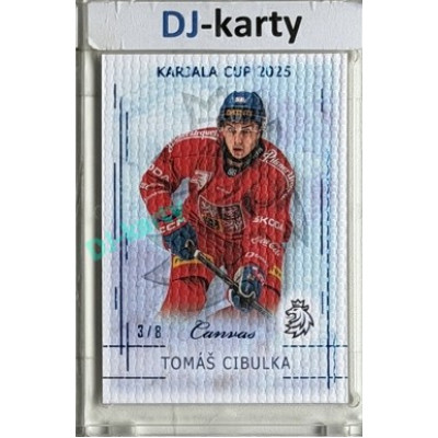 2025/26 Real Cards serie 1 #KC-03 Tomáš Cibulka Karjala Cup 2025 Canvas Blue x/8