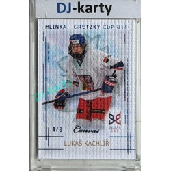 2025/26 Real Cards serie 1 #HG-07 Lukáš Kachlíř Hlinka-Gretzky cup U18 Canvas Blue x/8
