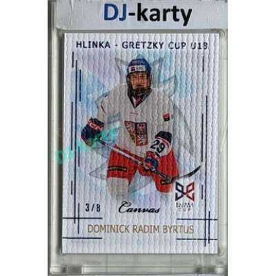 2025/26 Real Cards serie 1 #HG-02 Dominick Radim Byrtus Hlinka-Gretzky cup U18 Canvas Blue x/8
