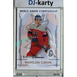 2025/26 Real Cards serie 1 #U20-02 Maxmilián Curran World junior Championship U20 2025/26 Canvas Blue x/8