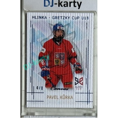 2025/26 Real Cards serie 1 #HG-09 Pavel Kůrka Hlinka-Gretzky cup U18 Canvas Blue x/8