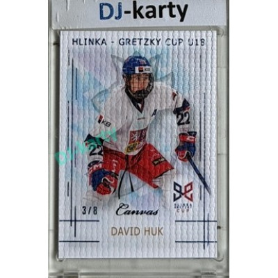 2025/26 Real Cards serie 1 #HG-06 David Huk Hlinka-Gretzky cup U18 Canvas Blue x/8