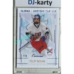 2025/26 Real Cards serie 1 #HG-12 Filip Novák Hlinka-Gretzky cup U18 Canvas Blue x/8