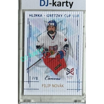 2025/26 Real Cards serie 1 #HG-12 Filip Novák Hlinka-Gretzky cup U18 Canvas Blue x/8