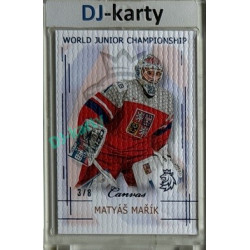 2025/26 Real Cards serie 1 #U20-14 Matyáš Mařík World junior Championship U20 2025/26 Canvas Blue x/8