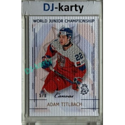 2025/26 Real Cards serie 1 #U20-22 Adam Titlbach World junior Championship U20 2025/26 Canvas Blue x/8