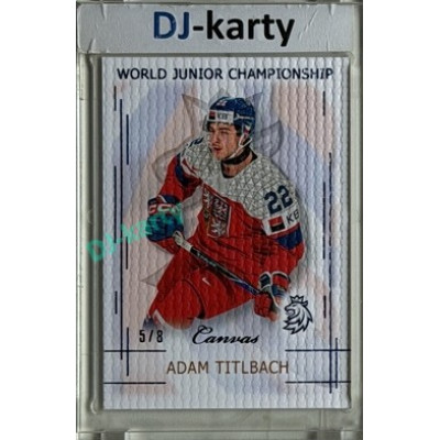 2025/26 Real Cards serie 1 #U20-22 Adam Titlbach World junior Championship U20 2025/26 Canvas Blue x/8