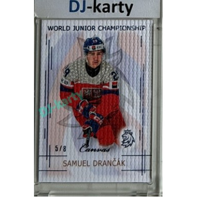 2025/26 Real Cards serie 1 #U20-04 Samuel Drančák World junior Championship U20 2025/26 Canvas Blue x/8