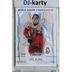 2025/26 Real Cards serie 1 #U20-11 Jiří Klíma World junior Championship U20 2025/26 Canvas Blue x/8