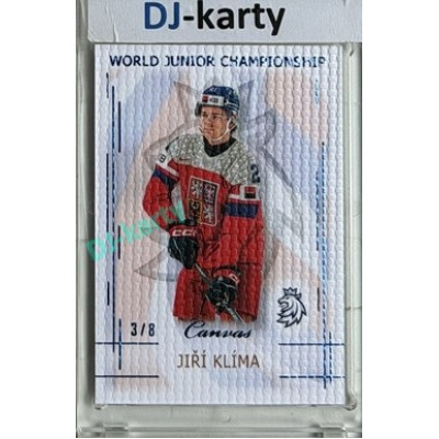 2025/26 Real Cards serie 1 #U20-11 Jiří Klíma World junior Championship U20 2025/26 Canvas Blue x/8
