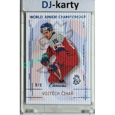 2025/26 Real Cards serie 1 #U20-03 Vojtěch Čihař World junior Championship U20 2025/26 Canvas Blue x/8