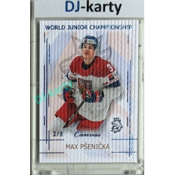 2025/26 Real Cards serie 1 #U20-20 Max Pšenička World junior Championship U20 2025/26 Canvas Blue x/8
