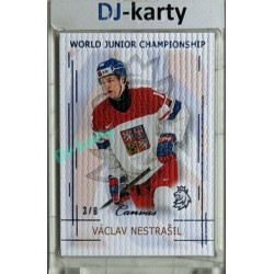 2025/26 Real Cards serie 1 #U20-16 Václav Nestrašil World junior Championship U20 2025/26 Canvas Blue x/8
