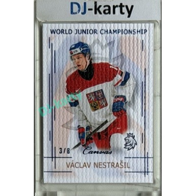 2025/26 Real Cards serie 1 #U20-16 Václav Nestrašil World junior Championship U20 2025/26 Canvas Blue x/8