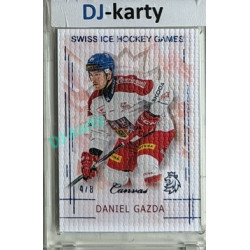 2025/26 Real Cards serie 1 #SHG-06 Daniel Gazda Swiss ice hockey games 2025/26 Canvas Blue x/8