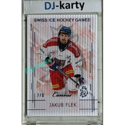 2025/26 Real Cards serie 1 #SHG-05 Jakub Flek Swiss ice hockey games 2025/26 Canvas Blue x/8