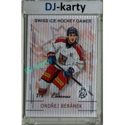 2025/26 Real Cards serie 1 #SHG-02 Ondřej Beránek Swiss ice hockey games 2025/26 Canvas Blue x/8