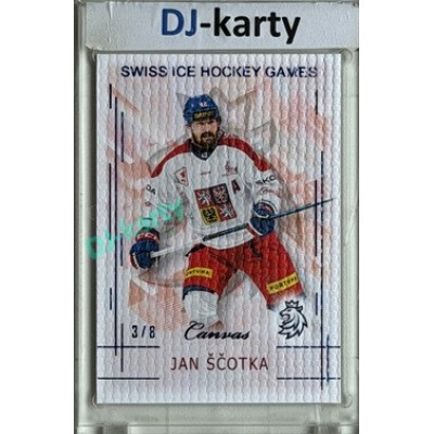 2025/26 Real Cards serie 1 #SHG-22 Jan Ščotka Swiss ice hockey games 2025/26 Canvas Blue x/8