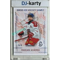 2025/26 Real Cards serie 1 #SHG-01 Marian Adámek Swiss ice hockey games 2025/26 Canvas Blue x/8