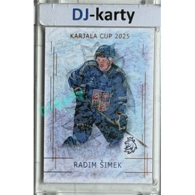 2025/26 Real Cards serie 1 #KC-24 Radim Šimek Karjala Cup 2025 Bronze Jungle xx/15