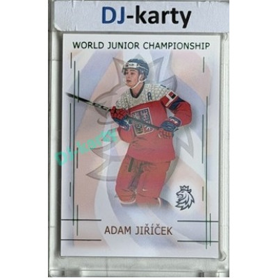 2025/26 Real Cards serie 1 Collectors Edition #U20-10 Adam Jiříček World junior Championship U20 2025/26 Emerald xx/22