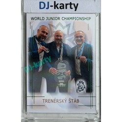 2025/26 Real Cards serie 1 Collectors Edition #U20-24 trenérský štáb World junior Championship U20 2025/26 Emerald xx/22