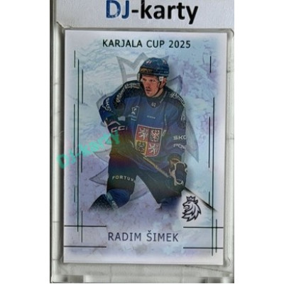 2025/26 Real Cards serie 1 Collectors Edition #KC-24 Radim Šimek Karjala Cup 2025 Emerald xx/22