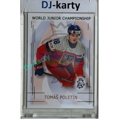 2025/26 Real Cards serie 1 Collectors Edition #U20-19 Tomáš Poletín World junior Championship U20 2025/26 Emerald xx/22