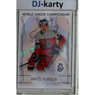 2025/26 Real Cards serie 1 Collectors Edition #U20-12 Matěj Kubiesa World junior Championship U20 2025/26 Emerald xx/22