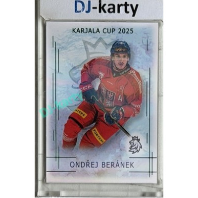 2025/26 Real Cards serie 1 Collectors Edition #KC-02 Ondřej Beránek Karjala Cup 2025 Emerald xx/22
