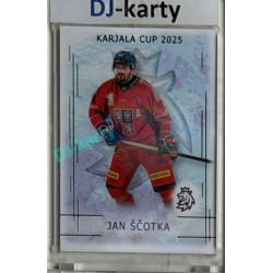 2025/26 Real Cards serie 1 Collectors Edition #KC-23 Jan Ščotka Karjala Cup 2025 Emerald xx/22