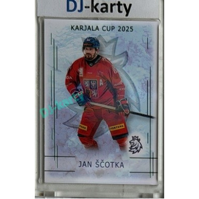 2025/26 Real Cards serie 1 Collectors Edition #KC-23 Jan Ščotka Karjala Cup 2025 Emerald xx/22