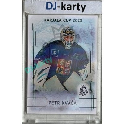 2025/26 Real Cards serie 1 Collectors Edition #KC-17 Petr Kváča Karjala Cup 2025 Emerald xx/22