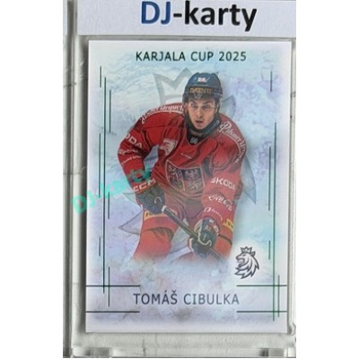 2025/26 Real Cards serie 1 Collectors Edition #KC-03 Tomáš Cibulka Karjala Cup 2025 Emerald xx/22