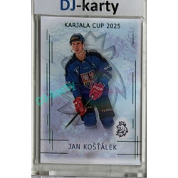 2025/26 Real Cards serie 1 Collectors Edition #KC-12 Jan Košťálek Karjala Cup 2025 Emerald xx/22