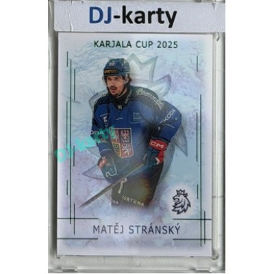 2025/26 Real Cards serie 1 Collectors Edition #KC-22 Matěj Stránský Karjala Cup 2025 Emerald xx/22