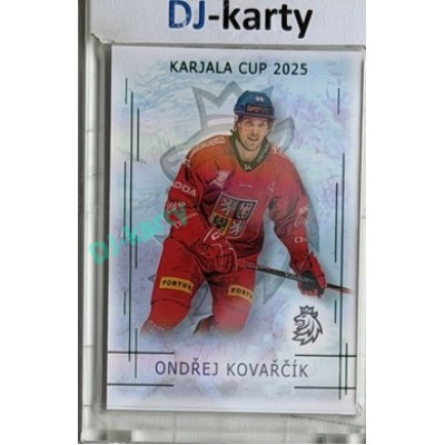 2025/26 Real Cards serie 1 Collectors Edition #KC-13 Ondřej Kovařčík Karjala Cup 2025 Emerald xx/22