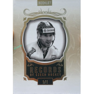 24/25 LC Repre série 2 Collectors Edition #RCH-12 Martin Ručínský / Jaromír Jágr / Petr Nedvěd Booklet Records of Czech Republic Platinum 1/1