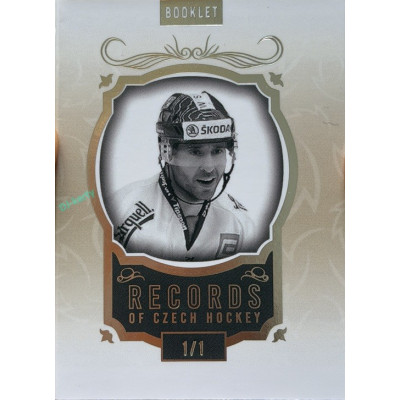 24/25 LC Repre série 2 Collectors Edition #RCH-12 Martin Ručínský / Jaromír Jágr / Petr Nedvěd Booklet Records of Czech Republic Platinum 1/1