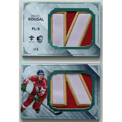 2025/26 Real Cards serie 1 Collectors Edition #FL-5 Pavel Kousal Fabulous Letters Booklet 1/6 (písmeno K - 1of1)