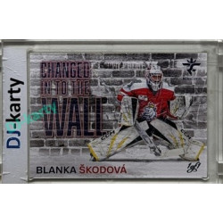 2025/26 Real Cards serie 1 Collectors Edition #CHW-20 Blanka Škodová Changed in to the wall Canvas Turquoise 1of1