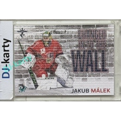 2025/26 Real Cards serie 1 Collectors Edition #CHW-03 Jakub Málek Changed in to the wall Canvas Turquoise 1of1