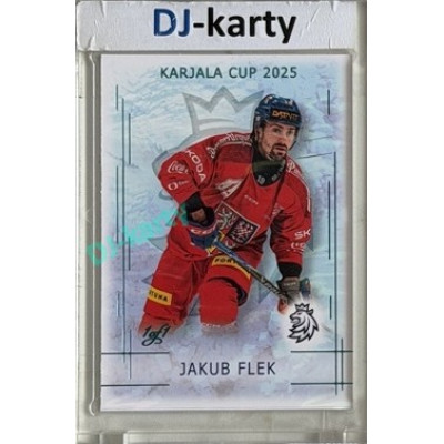 2025/26 Real Cards serie 1 Collectors Edition #KC-05 Jakub Flek Karjala Cup 2025 Ice Water Turquoise 1of1