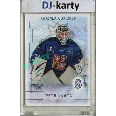 2025/26 Real Cards serie 1 Collectors Edition #KC-17 Petr Kváča Karjala Cup 2025 Ice Water Turquoise 1of1